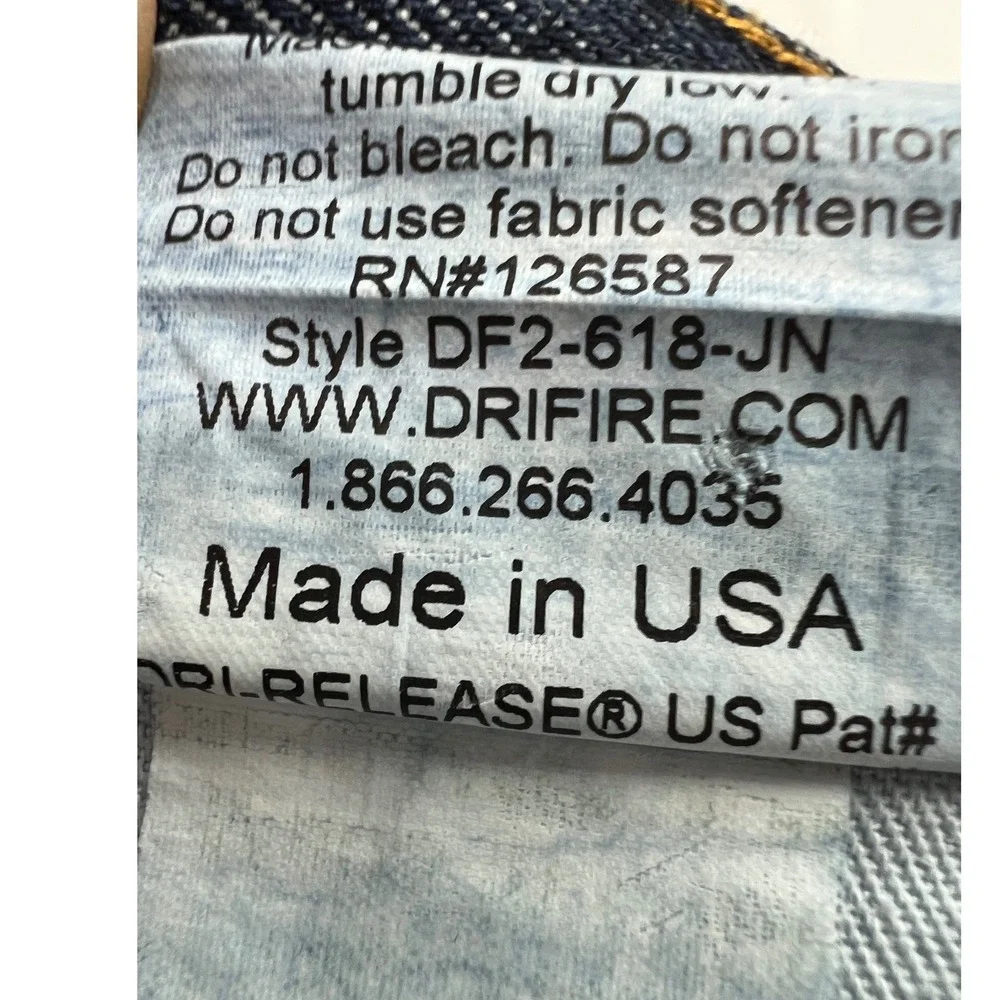 Drifire FR Denim Jeans Mens 40x32 Dark Wash Flame Resistant Workwear Safety D11
